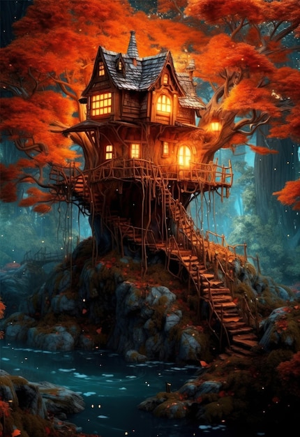 House in the forest wallpapers and images