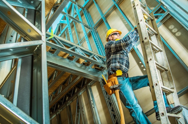 house framing construction site