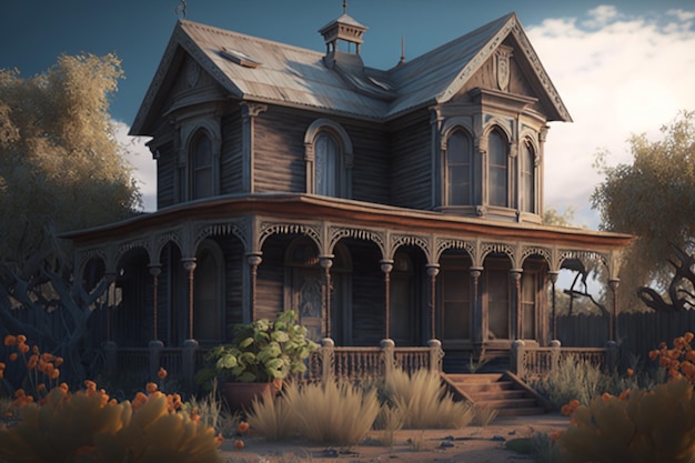 Premium AI Image The house from the game the witcher 3