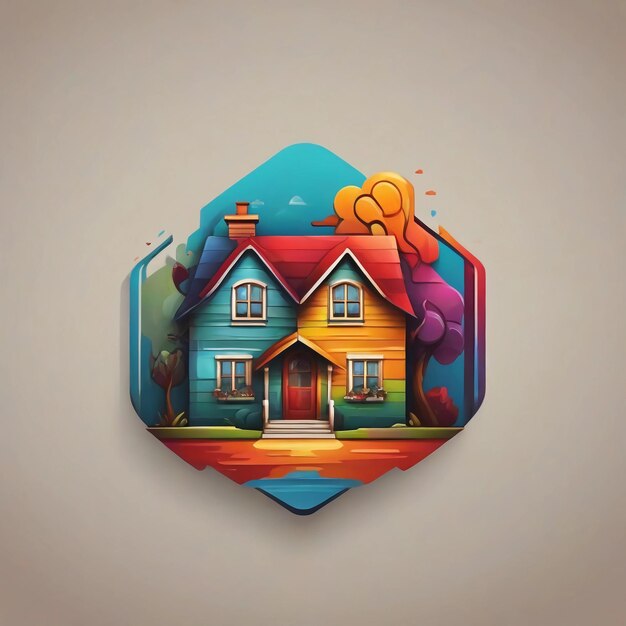 Photo house icon house logo house illustration house vector