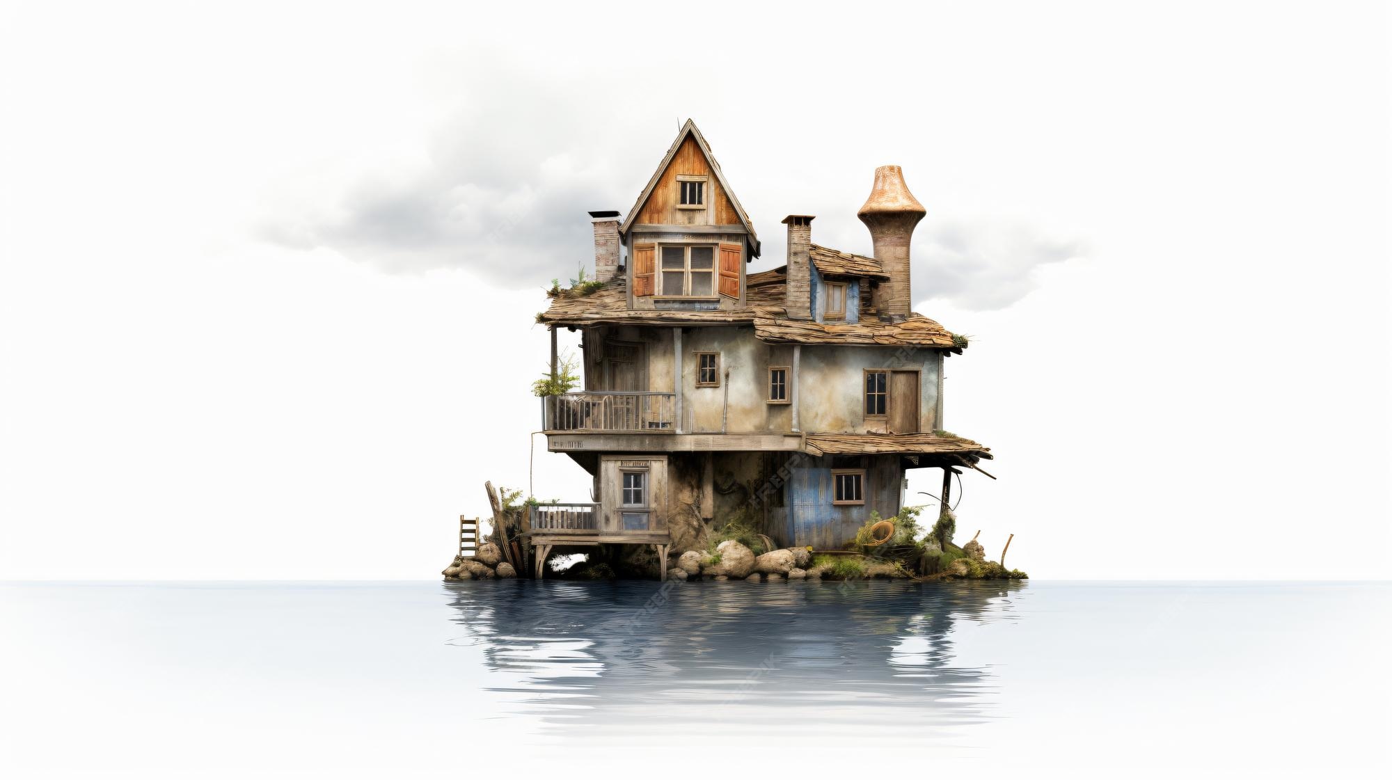 Premium AI Image | House isolated on white background