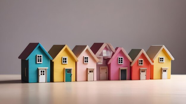 Photo house model property home and real estate insurance concept miniature model house mortgage concep ai generated image aixaxa