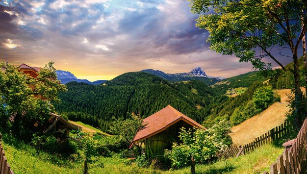 house in the mountain