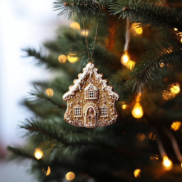 Foto ornamento per l'albero di natale