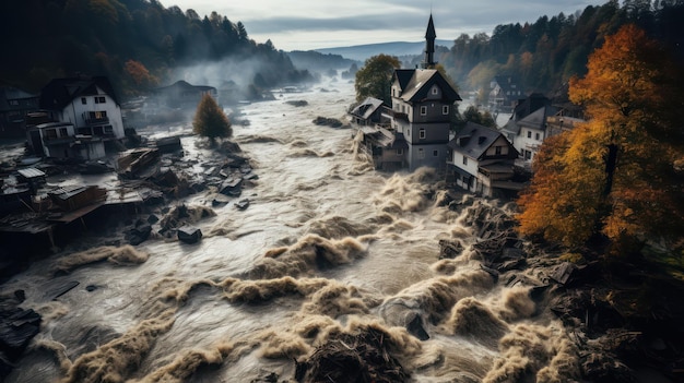 House and property damage by natural disaster