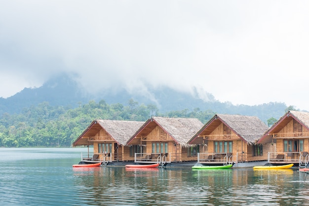 house Resort in Ratchaprapha Dam at Khao Sok National Park,Thailand.