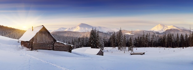 House of shepherds in the mountains