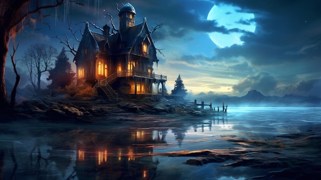 The house on the water wallpapers