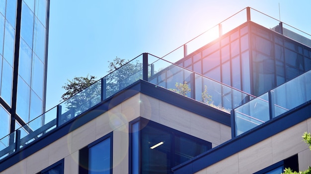 a house with a balcony and a blue sky background