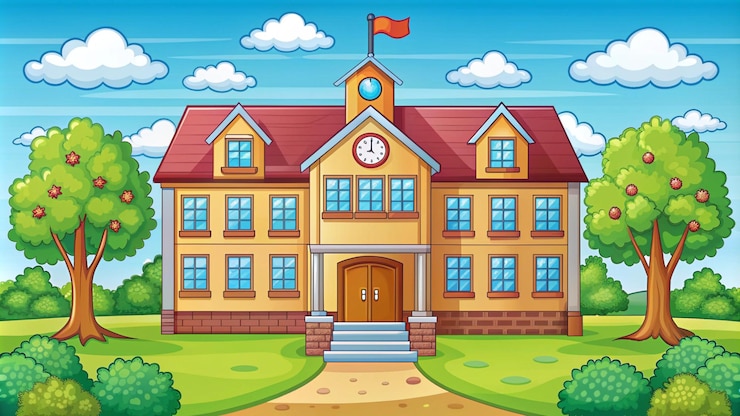 Photo a house with a clock on the front of it