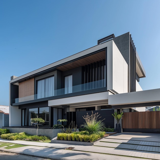 a house with a fence and a fence in front of it