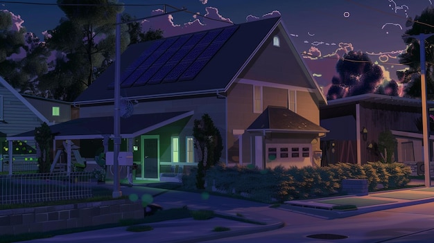 a house with a house on the front and a sign that says quot the house quot