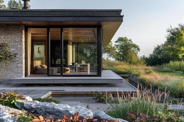 A house with a patio and a covered patio