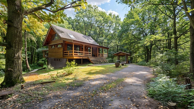 a house with a porch that has a porch on the side