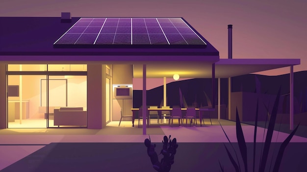 a house with solar panels on the roof and a house with a solar panel on the roof