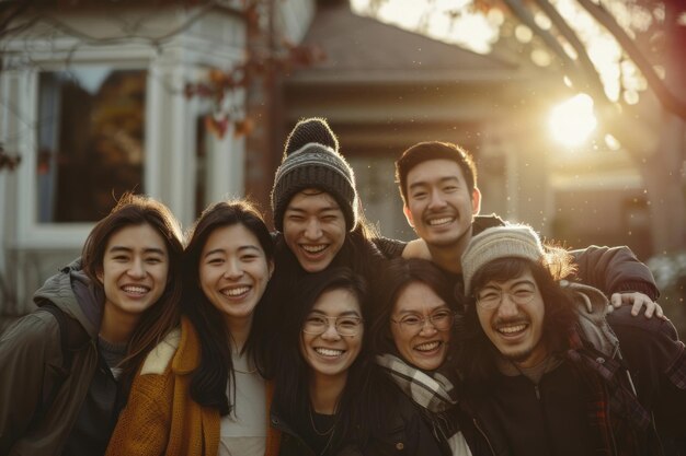 대학 친구들의 가정은 선택된 가족으로 변했습니다. 이정표와 일상생활을 통해 서로를 지원합니다.