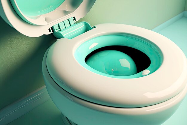 Housekeeping cleanliness in lavatory with toilet bowl