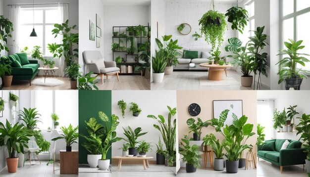 houseplant collectionHD 8K wallpaper Stock Photographic Image