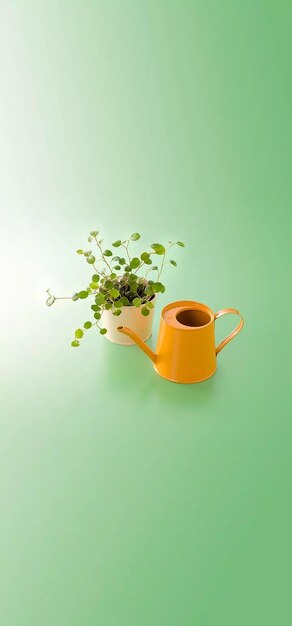 家 の 植物 と 黄色い 灌<unk> 