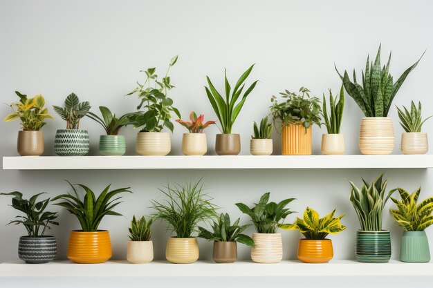 Houseplants ceramic pots Generate Ai