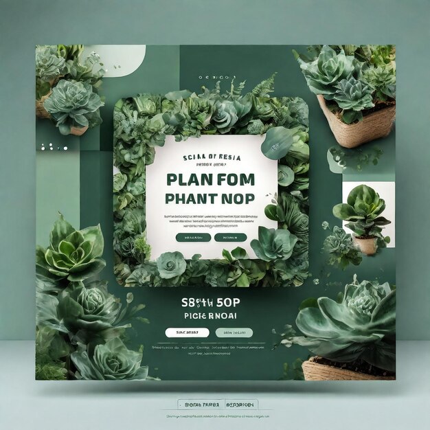 Photo houseplants horizontal banners with monstera cactus and other exotic plants in flowerpots realistic vector illustration