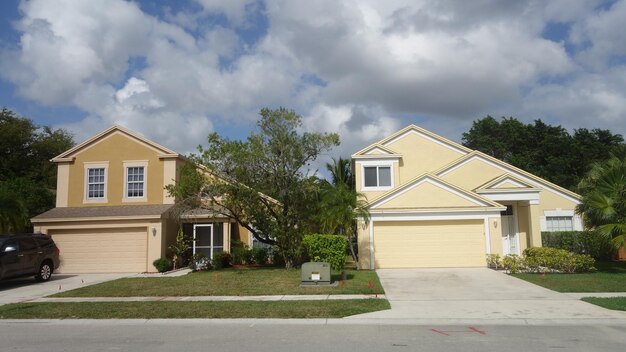 Houses against sky