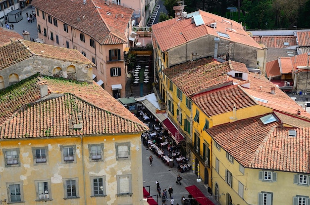 Houses in Italy above