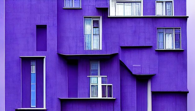 Houses in purple the trend of the season