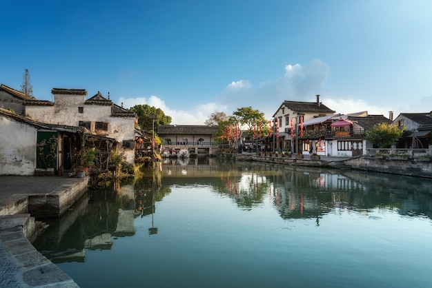 Houses and rivers in Xitang ancient town