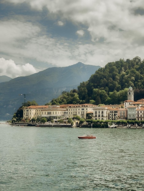 houses on the shore of Lake Como Italy