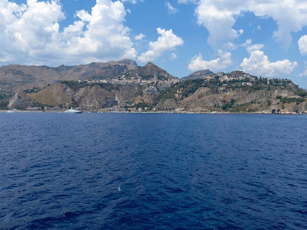 The houses of Sicily on the mountain