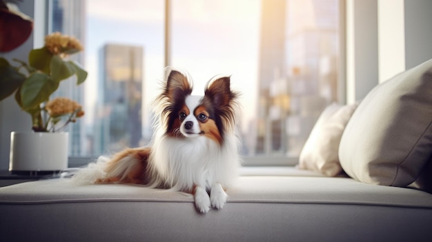 Photo housetrained pets tranquil moment dog