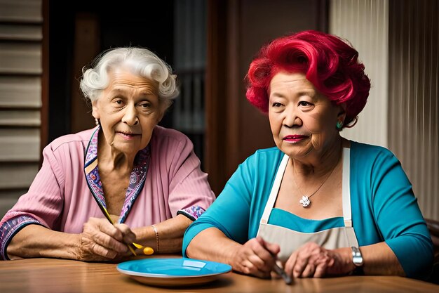 Photo housewife smell and show cookies on oven tray