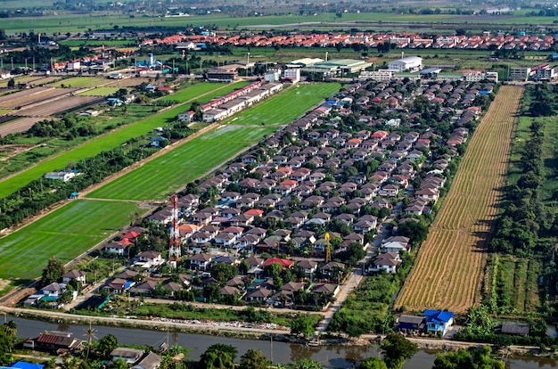 Housing and land development aerial photography