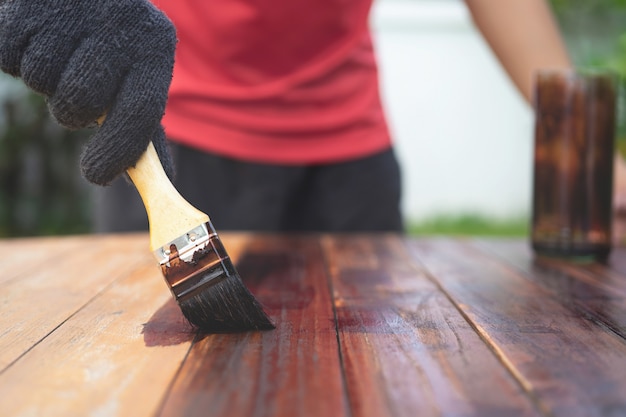 Foto hout schilderen