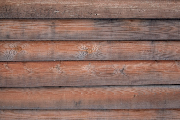 Houten achtergrond van horizontaal gerangschikte planken. Hout textuur.