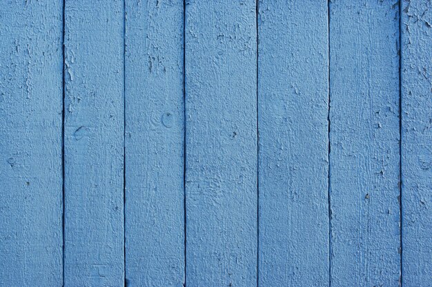 Foto houten blauw geschilderde omheining tafeloppervlak verweerd achtergrond