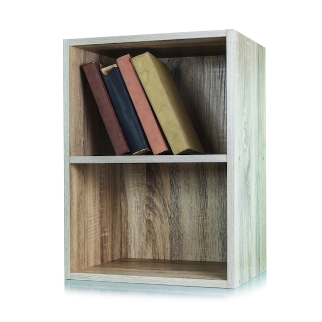 Houten boekenplank