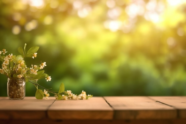 Houten bord met ongericht natuur achtergrond