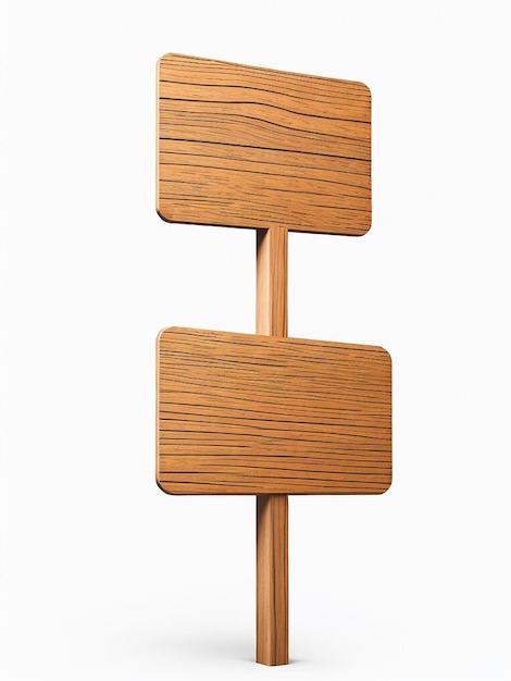 houten bord op een doorzichtige of witte achtergrond