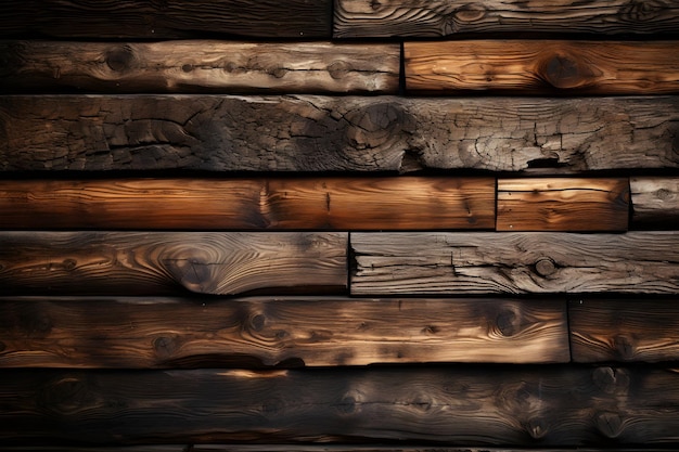 Houten bruine houten log muur textuur natuurlijke achtergrond