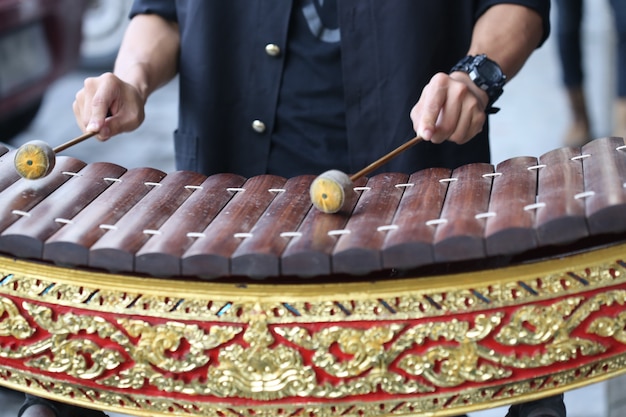 Houten de Altxylofoon van Thailand van het handspel