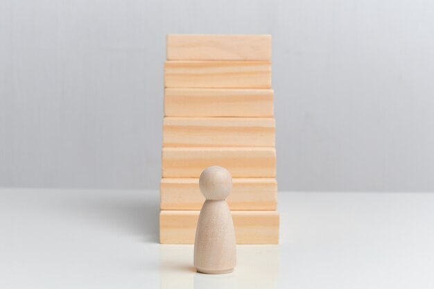 Houten figuur voor houten trappen