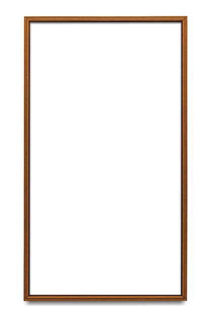 Houten fotoram mockup doorzichtig png