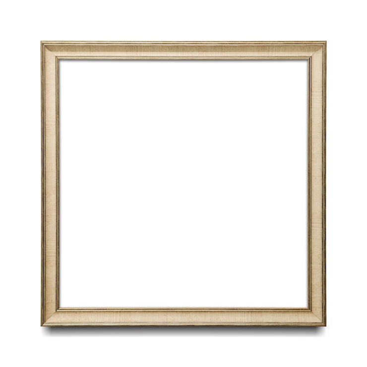 Foto houten fotoram mockup doorzichtig png