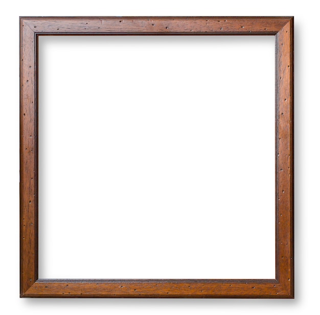 Houten frame geïsoleerd