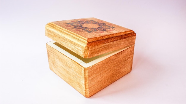Houten kist Handgemaakte houten kist woondecoratie objecten