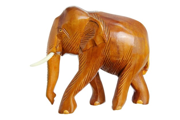 Houten olifant beeldje