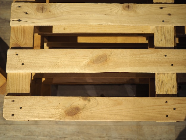 Foto houten pallet skid