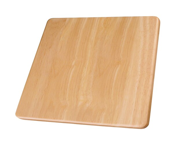 Houten plank geïsoleerd op wit